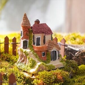 Mini Resin House Miniature Fairy Garden Micro Landscape Home Garden Decoration